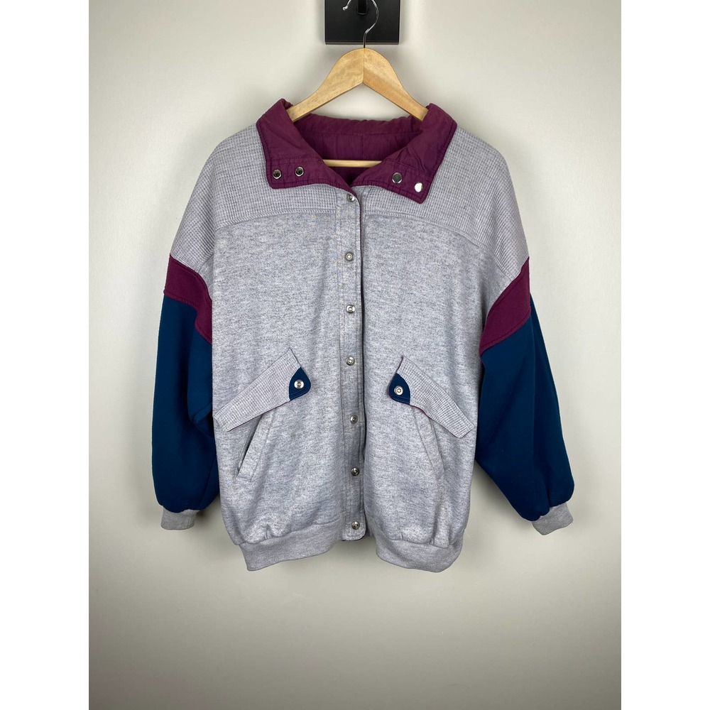 Retro Reversible 90s Triangle Color Block Vintage… - image 1